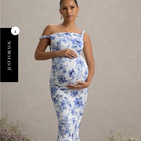 Club L London Dresses & Skirts - Club L London Blue Floral Maxi Dress